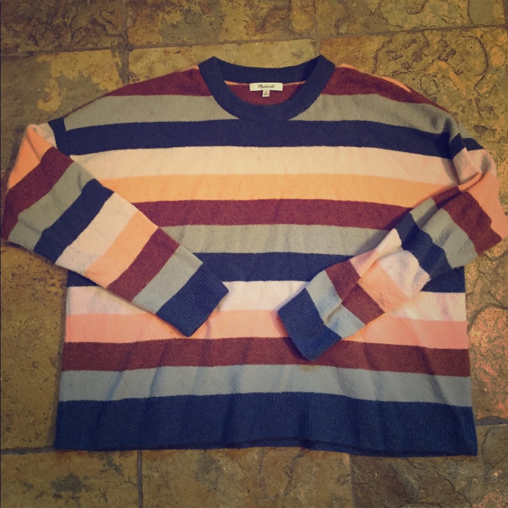 EUC Madewell Striped Sweater in Coziest Yarn